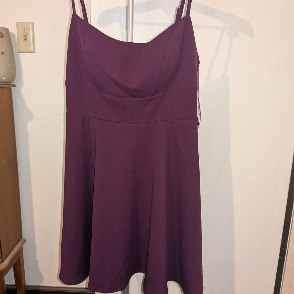City Studio Purple Mini Dress